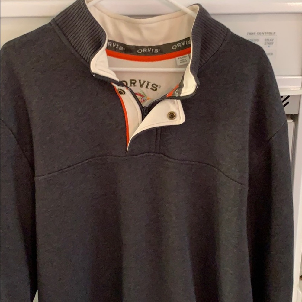 Men’s Orvis quarter zip sweater